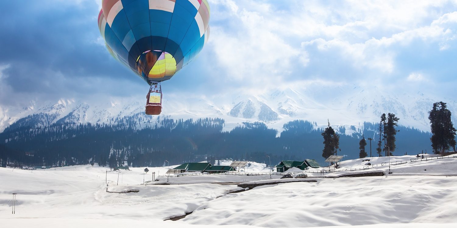 Ballon im Aufstieg